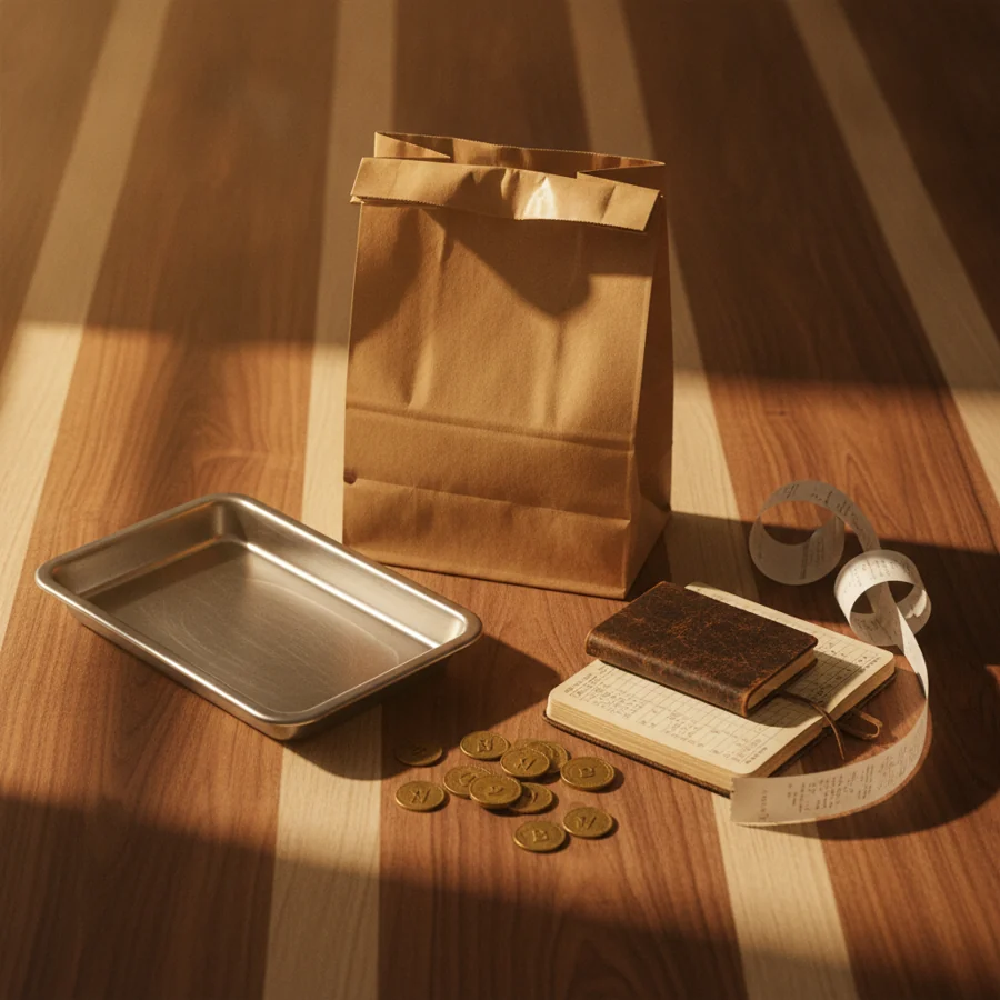 Editorial still life representing the economics of a Quick-service restaurant (wings, delivery-heavy) business